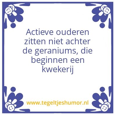 Tegeltje: Pensioen