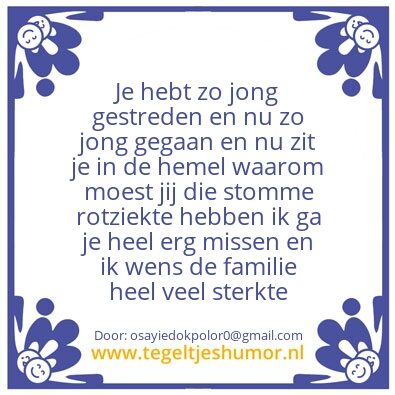 Tegeltje: Mijn grootste ster in de hemel