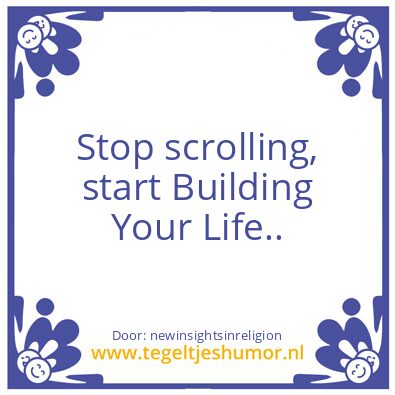 Tegeltje: Scrolling