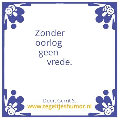 Tegeltje: Ik ben Gerrit.