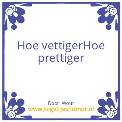 Tegeltje: Frituur