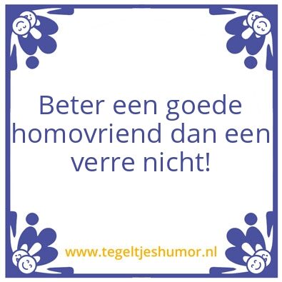Tegeltje: Nicht