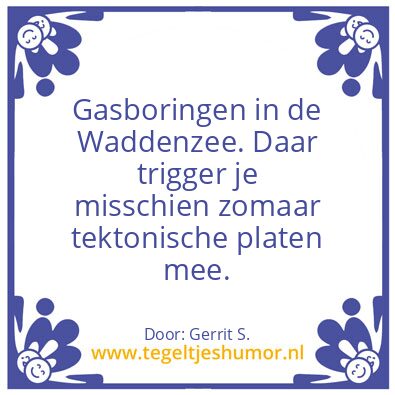Tegeltje: Ik ben Gerrit.