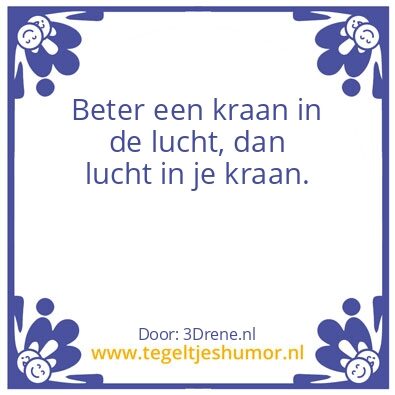 Tegeltje: Kraan