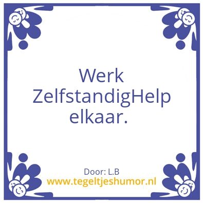 Tegeltje: RenÃ© Geerlings