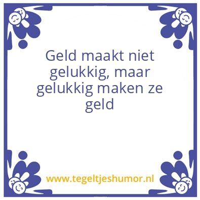Tegeltje: Gelukkig