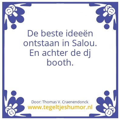 Tegeltje: Tegeltjes