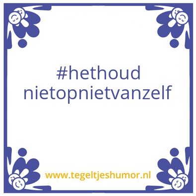 Tegeltje: it has a bug