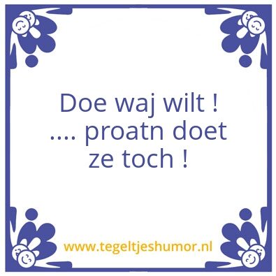 Tegeltje: Tegel