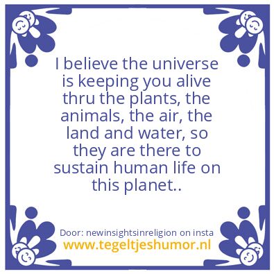Tegeltje: Your Life.