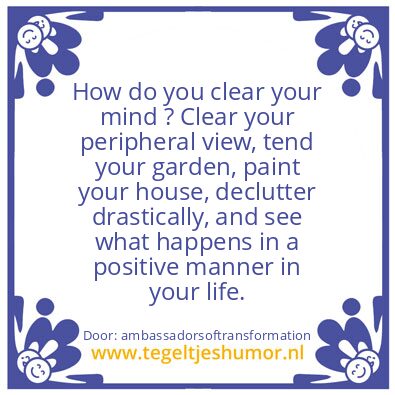 Tegeltje: improve your life