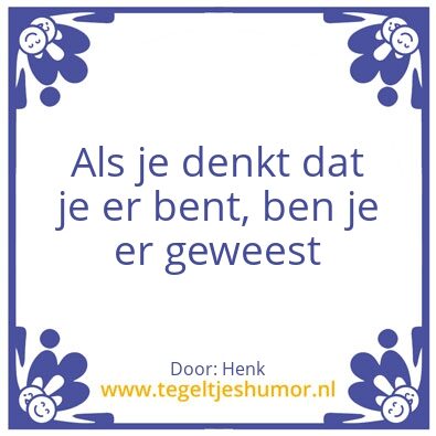 Tegeltje: henk