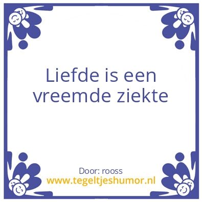 Tegeltje: liefde