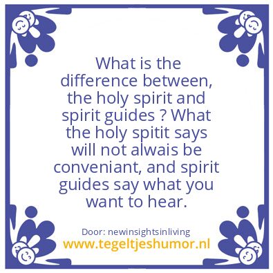 Tegeltje: the holy spirit