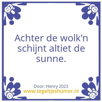Tegeltje: Regen??