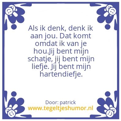 Tegeltje: Liefde