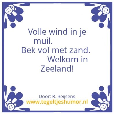 Tegeltje: Zeeland