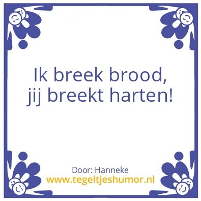 Tegeltje: Breken