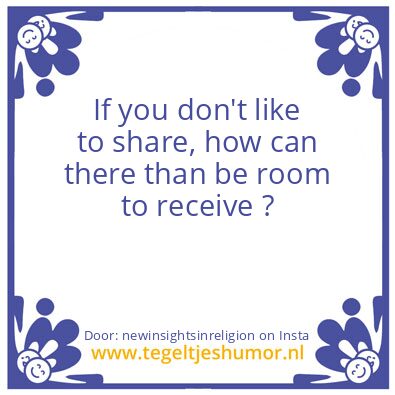 Tegeltje: Share & Receive ?