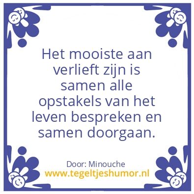 Tegeltje: Liefde .