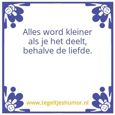 Tegeltje: Delen