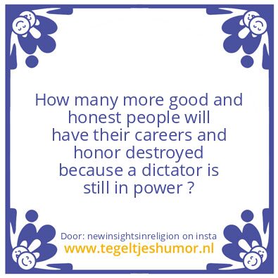 Tegeltje: Good and Honest People.