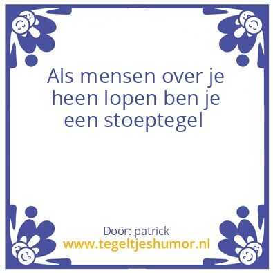 Tegeltje: humor