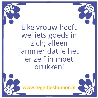 Tegeltje: Vrouwen