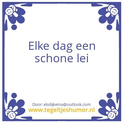 Tegeltje: nieuwe kansen