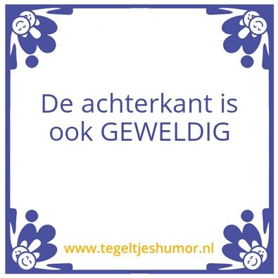 Tegeltje: Achterkant