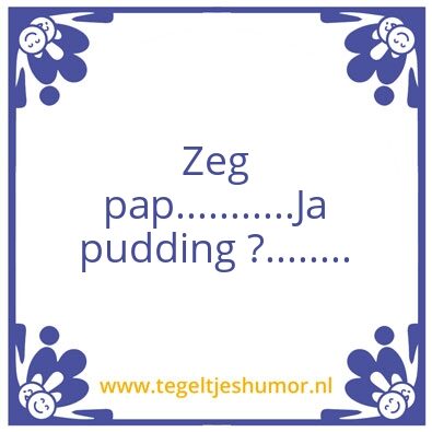 Tegeltje: Pap