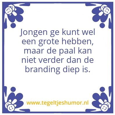Tegeltje: de Branding