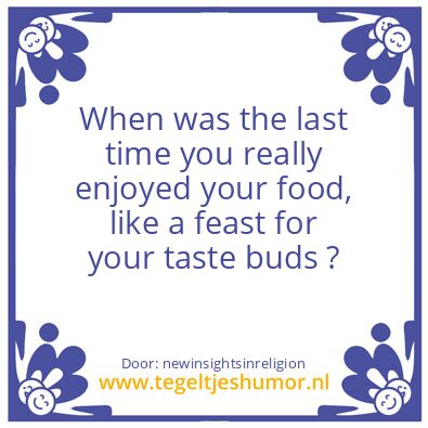 Tegeltje: taste buds