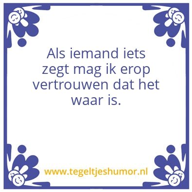 Tegeltje: Heb vertrouwen in jezelf!