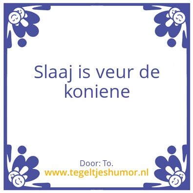 Tegeltje: Buimke