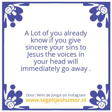 Tegeltje: the voices in your head