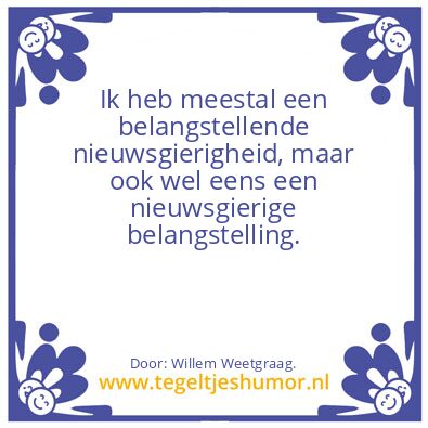 Tegeltje: Ik heb…