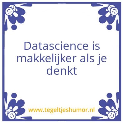Tegeltje: Datascience