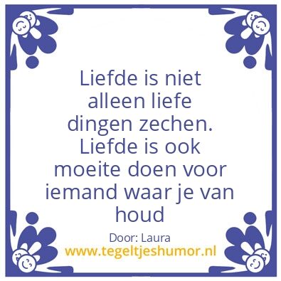 Tegeltje: liefde