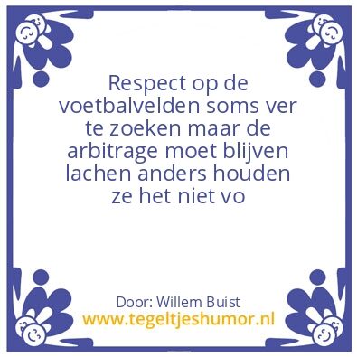 Tegeltje: Respect