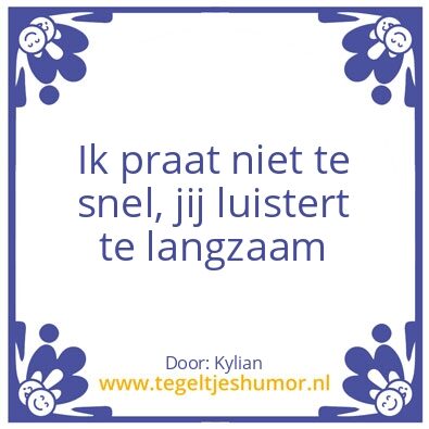 Tegeltje: Logica