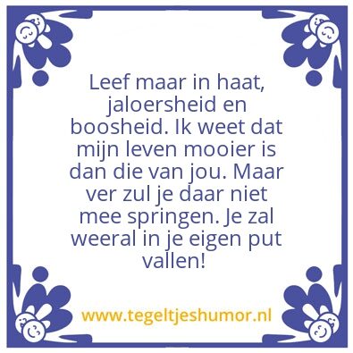 Tegeltje: Ja jij daar!