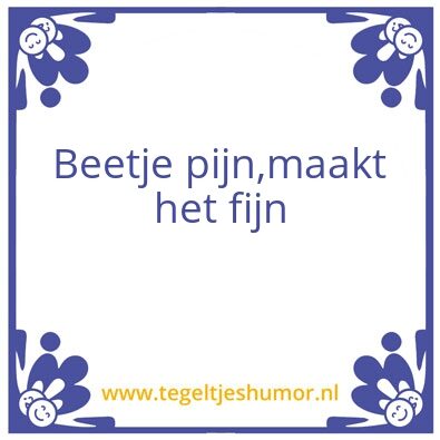 Tegeltje: Hard