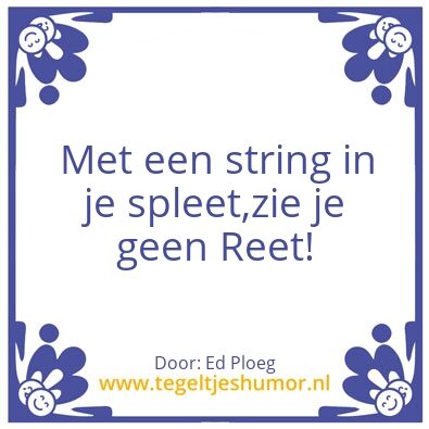 Tegeltje: Spleet