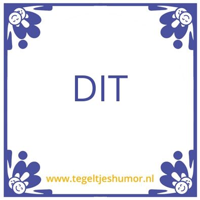 Tegeltje: Prive