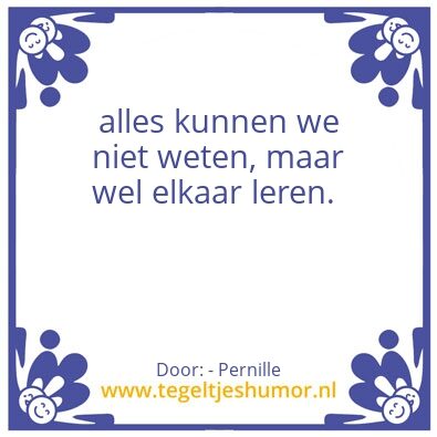 Tegeltje: Pernille