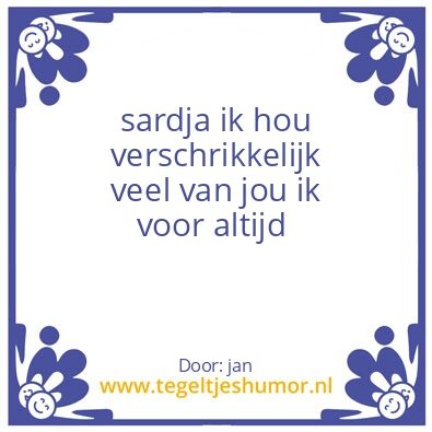 Tegeltje: saradja