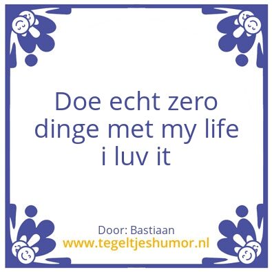 Tegeltje: .