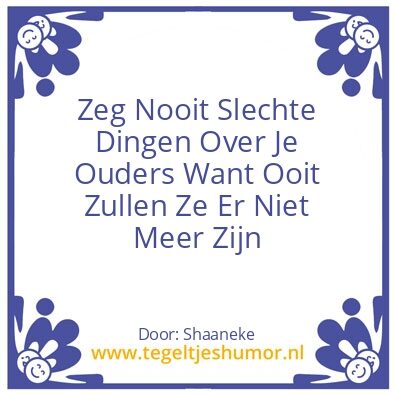 Tegeltje: Slechte dingen