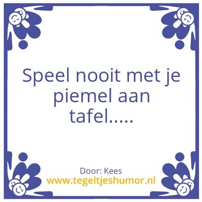 Tegeltje: het beste advies